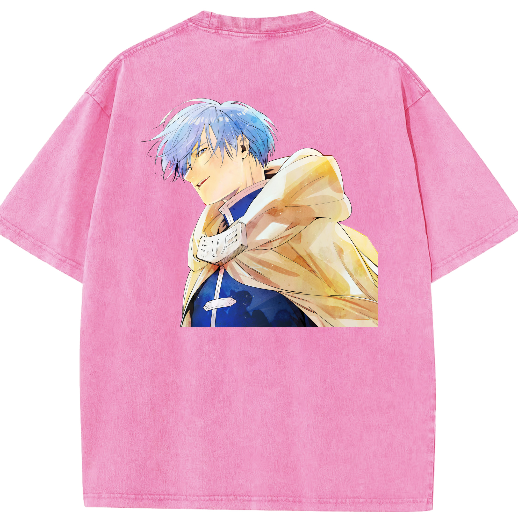 （画像用） 葬送のフリーレン Frieren 綿100% ヴィンテージ風 半袖Tシャツ（背面プリント）
